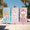 Cute M-Mikko I-Illustrations Anime Beach Towel Colorful Bath Towels For Girl Microfiber Quick Dry Sand Free Beach Yoga