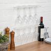 2Pcs Clear Acrylic Wine Glass Holder Wall Mounted Stemware Hangings Rack Glassware Holder Rack Wine Glass Rack Gifts