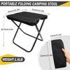 Camping Folding Chair Portable Folding Chair with Carry Bag Handheld Camp Stool Outdoor Footstool for Travel Walking Hiking Fishing Picnic Barbecue