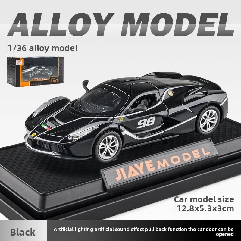 Car Laalloy Model 136 Scale Sports Light Sound Open Kids Doors