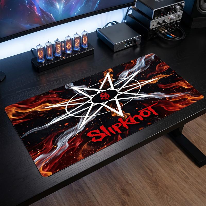 Tappetino per Mouse Grande Stampa Slipknot Superficie Liscia Anti?Tappetino da Scrivania Antiscivolo per Gaming Ufficio Decorazione Laptop