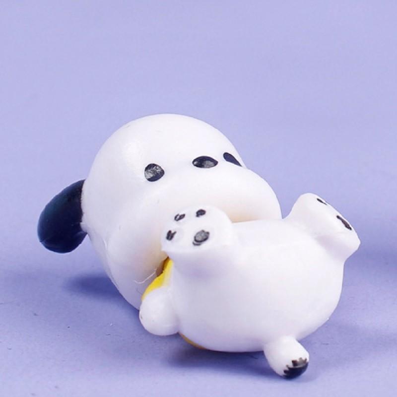 Playful Pacha Dog Pvc Figurine Set For Diy Phone Case Decoration