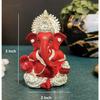 Silver Plated Ganesh Idol for Car Dashboard God Ganesha Idol for Home Decor Ganpati for Gift 3.5 inches (Silver)