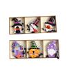 Halloween Pendant Faceless Old Man 3 Grid Box Holiday Wooden Pendant Window Wall Decoration Listing