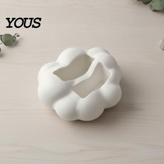 Durable Pla Storage 3D Printed Cloud Shape Desktop Organizer, Cute Remote Control Holder Rack with Dual Slots, Multifunctional Caddy for Pens, Makeup