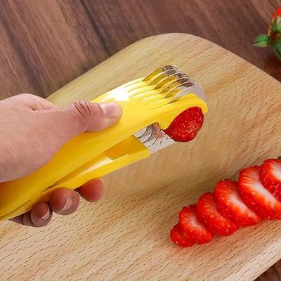 Krajalnica do bananów ze stali nierdzewnej owoce krajalnica do kiełbasy sałatka desery narzędzia narzędzia kuchenne akcesoria kuchenne gadżety
