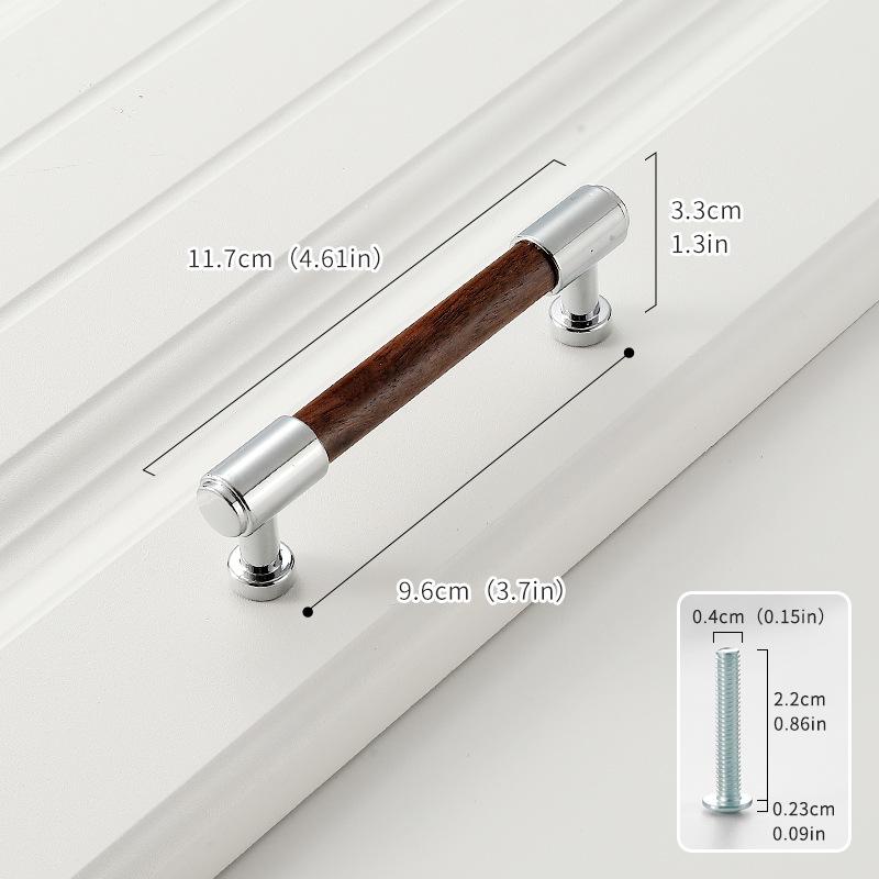 New Style Black Walnut Solid Wood Handle for Cabinets, Drawers, or Wardrobes