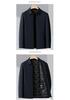 Men's Thickened Lapel Down Jacket for Middle-aged & Elderly - Detachable Liner, Duck Down, Cold Protection Winter Coat