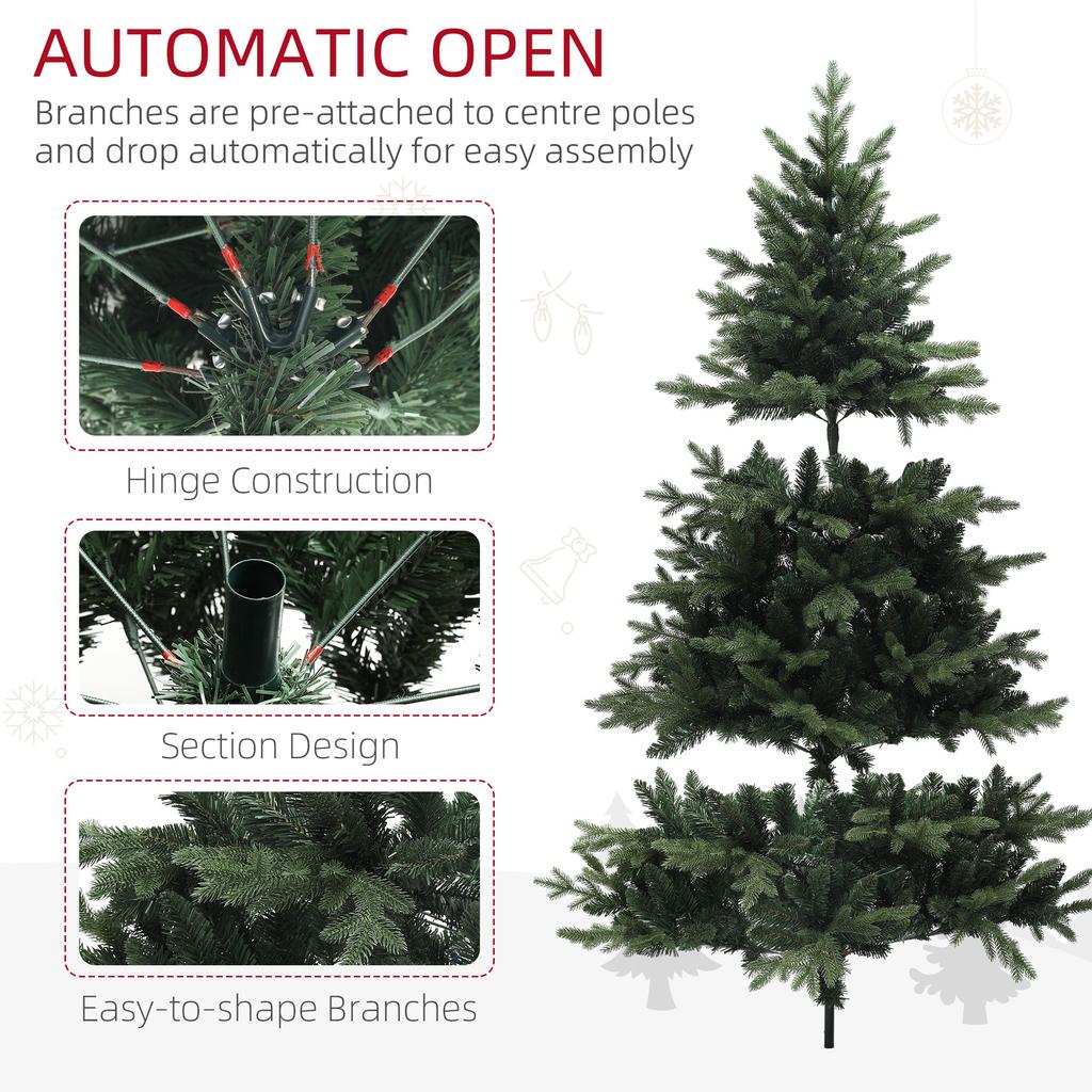 7ft Artificial Spruce Christmas Tree - Green