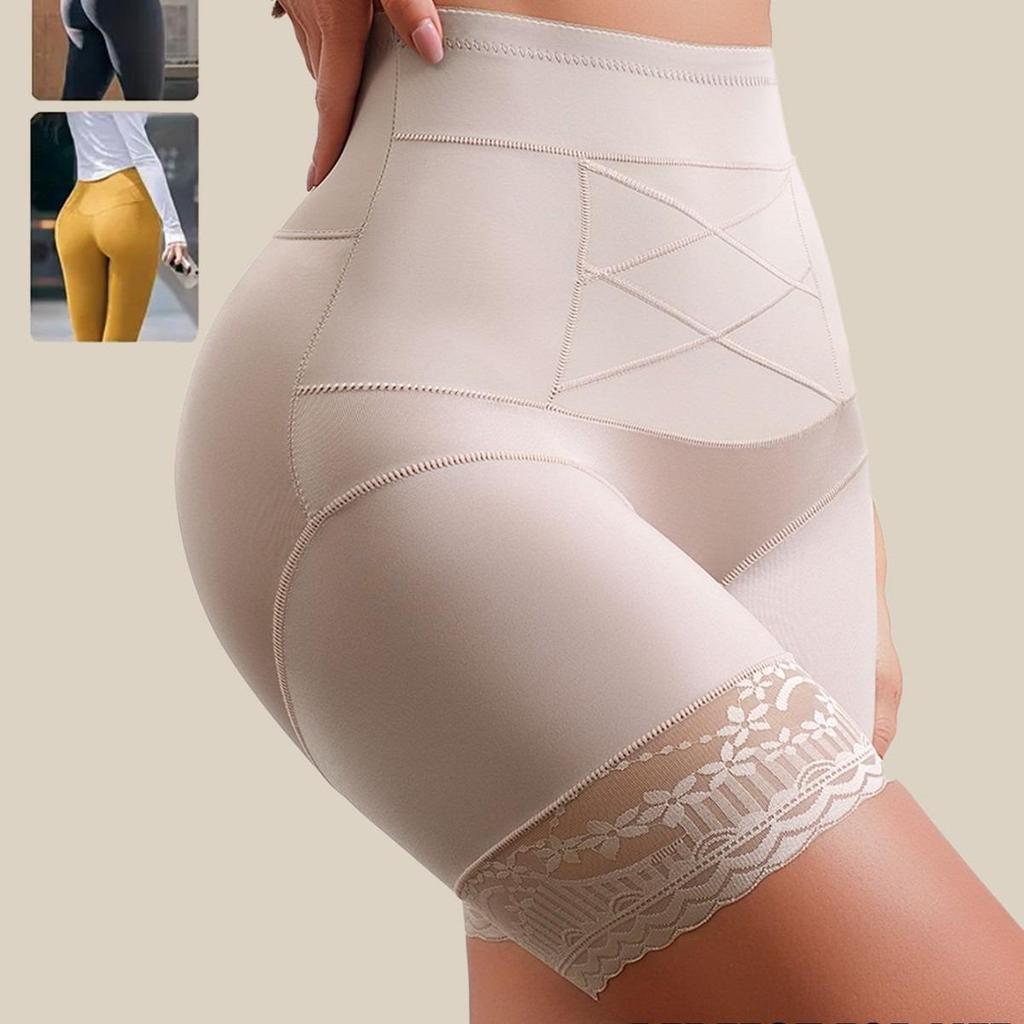 Temu Women's High-Waist Tummy Control Hip Lift Pants, Plus Size Body Shaping Briefs