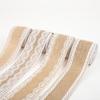 Handmade Retro Clear Texture Burlap Lace Roll Natural White Lace Jute Canvas Roll Home Supplies