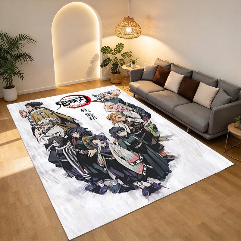 Demon Slayer Living Room Nonslip Area Rug Soft Carpet For Bedroom Game Playroom Sofa Office Home Decor Doormat Christmas Gift C9261271