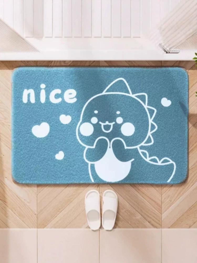 Bathroom Mats Bathroom Absorbent Floor Mat Fall and Winter Non Slip Toilet Door Mat Winter Carpet Toilet Household Mat