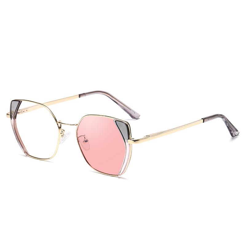 Cat'S Eye Color-Changing Optical Frame Female Tide Anti-Blue Light Glasses Frame Female