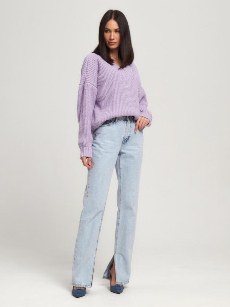 049 Women's V-Neck Loose Sweater: New Autumn/Winter, European American Style