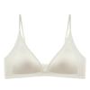 Thin Shoulder Strap Thin Summer French Satin Seamless Deep V Triangle Cup Comfortable Invisible Bra Cover