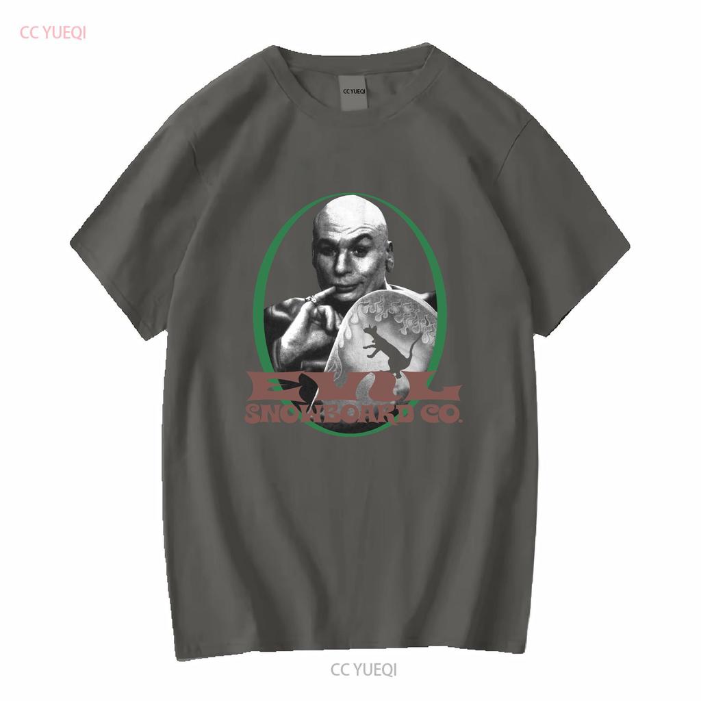 Vintage 98er Austin Powers Film T-Shirt Schwarz Dr. Böse Snowboard vintage Gewaschen Leicht Bequemes Oberteil Für Den Alltag