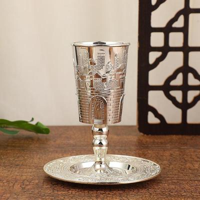 Goblet Elijah Cup with Saucer European Home Decoration Tea Coffee Mug for Anniversary Holiday