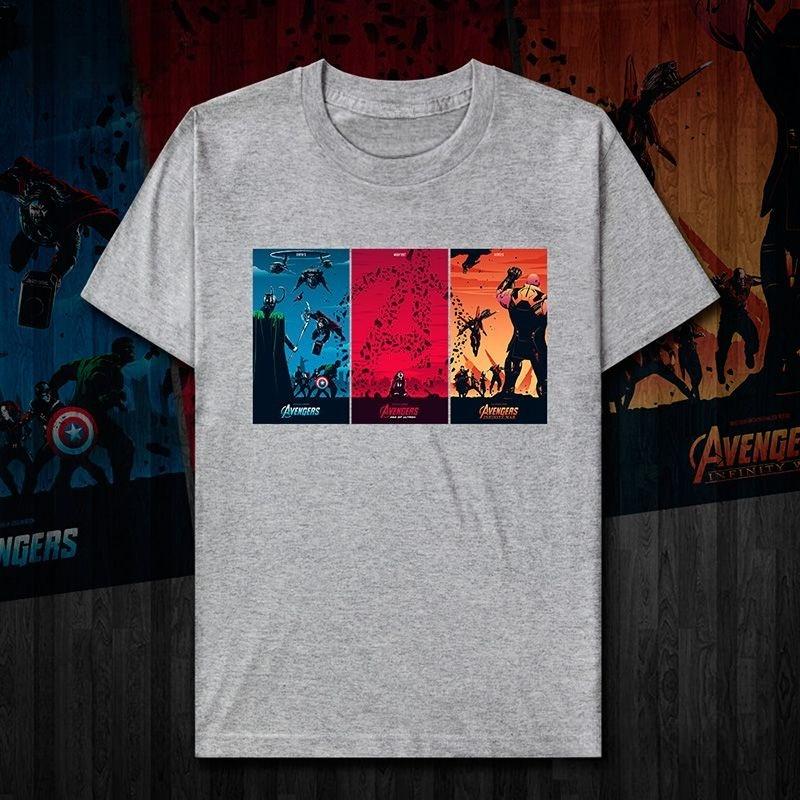 Genuine TASK Avengers Rocky Scarlet Witch Thanos Print T-shirt Casual Men's And Women's Short SleevesJacket
