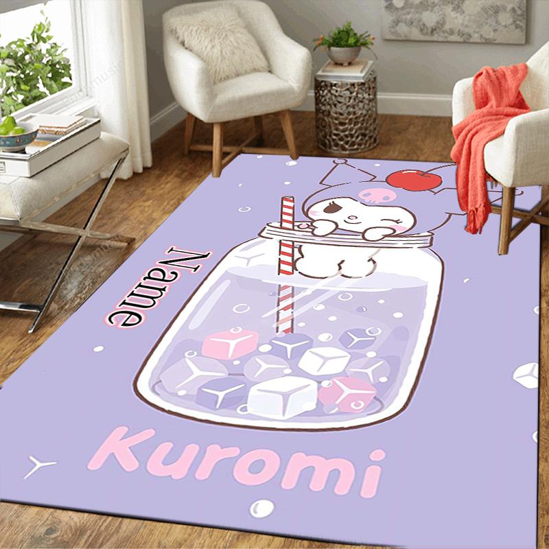 Custom 1Pc Cute Bunny Friends Adventure Rug Office Carpet Indoor Outdoor Entrance Doormat Nonslip Soft And Comfortable Living Room D491521