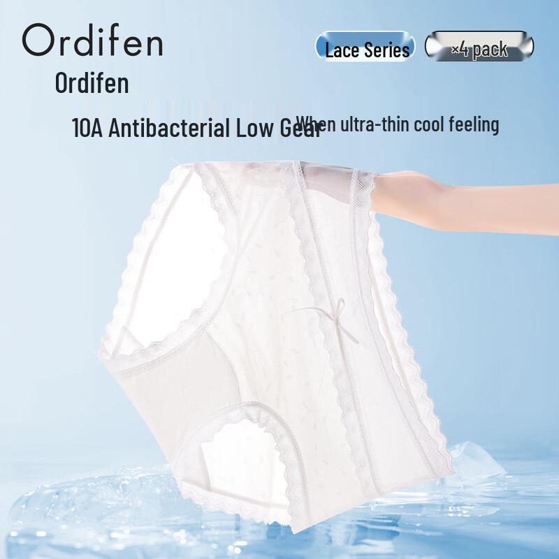 Audifen Women's Seamless Lace Cool-Touch Briefs