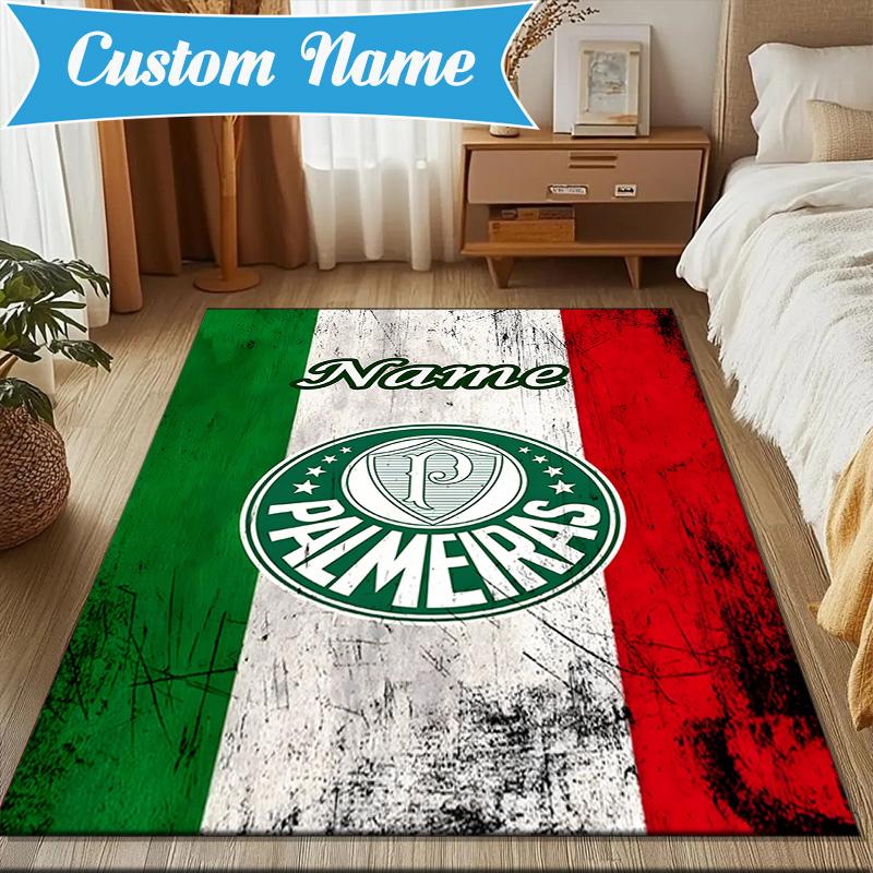 Custom Name Palm Beach Paradise Rug Game Carpet, Floor Mat for Bedroom Living Room Entryway Rug, Home Decor Idea Gift for Christmas birthday