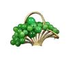 Green Grape Flower Basket Delicate Alloy Accessories Women's Premium Light Luxury Brooch Pin