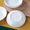 7-inch White Porcelain Dinner Plates