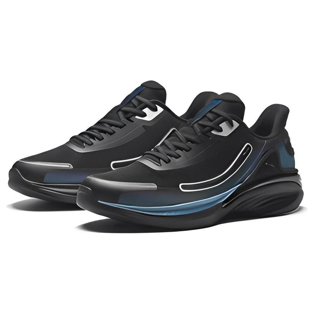 Anta City Men's Running Shoes Black Silver Blue 112335566-1
