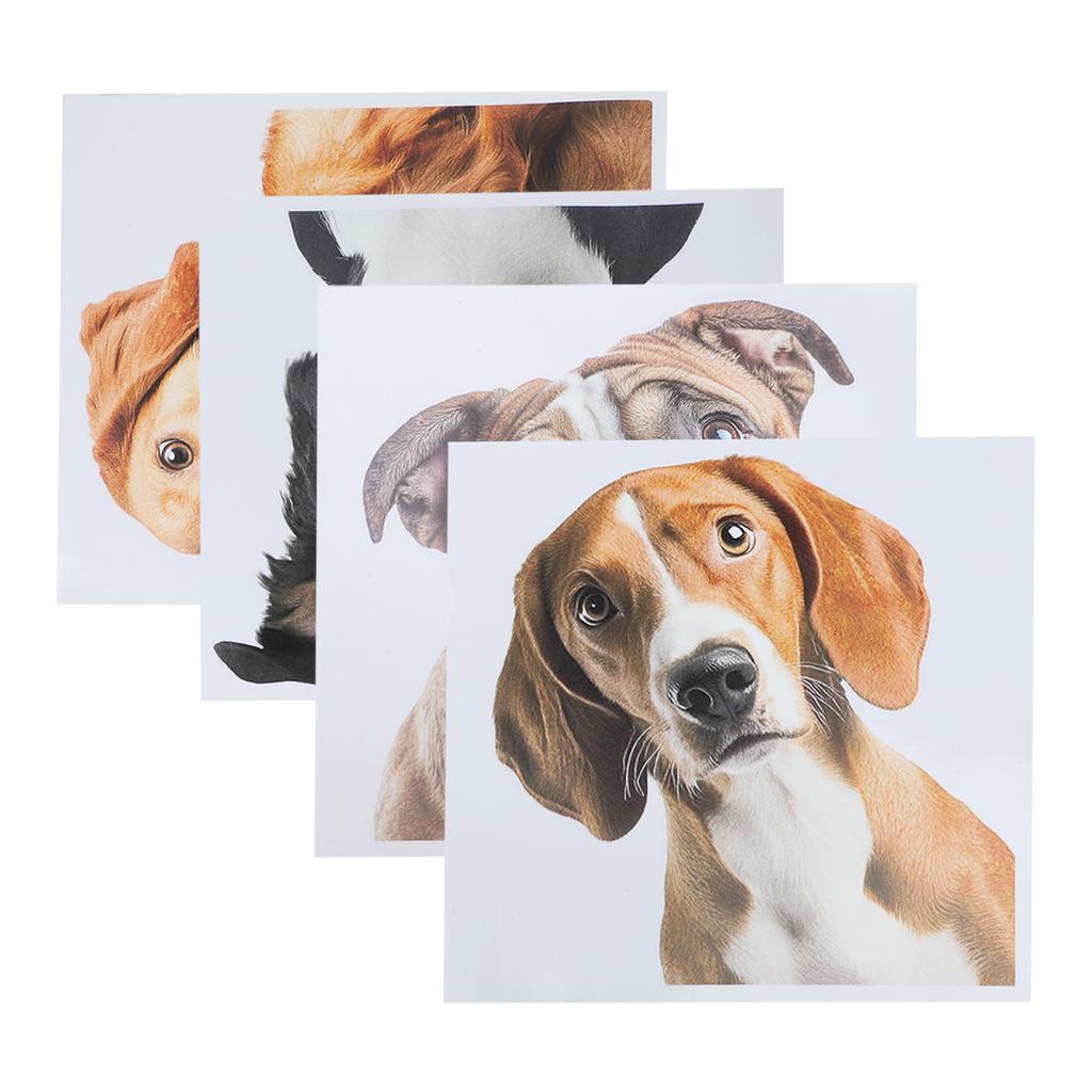 Dog Window Decals Lifelike Stickers Charming Window Decals