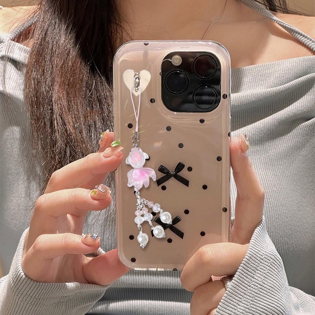 Glow In The Dark Koi Fish Phone Charm Keychain Lucky Charm Phone Chain Lanyard for Night Event DIY Accessories