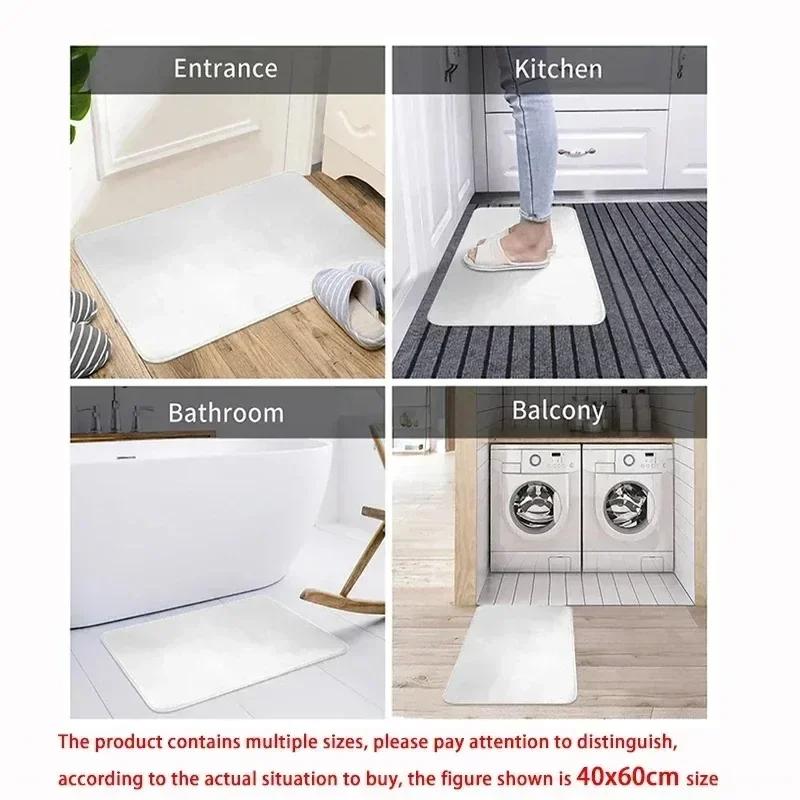 1pc Christmas Snowmen Doormat Decor , Holiday Indoor and Outdoor Rear Front Door Welcome Mat Winter Door Mat.