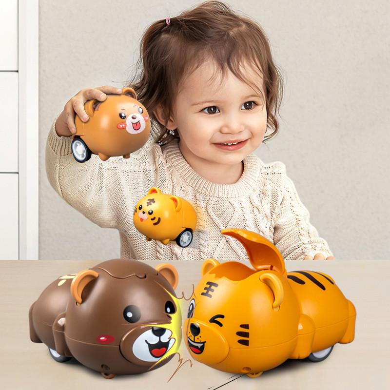 Animal Inertia Toy Car With Launching Function For Kids Play And Development