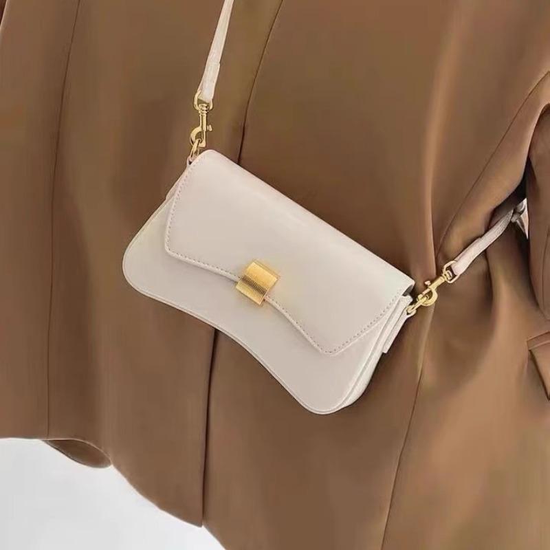 French underarm bag, new trendy niche design light luxury baguette bag women's high-end single shoulder crossbody handbag