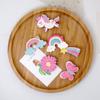 2 forcine per capelli coreane con glitter Kawaii per ragazze, cartone animato, unicorno, arcobaleno, floreale, scintillante, fermagli per capelli, copricapo per bambini, accessori per capelli