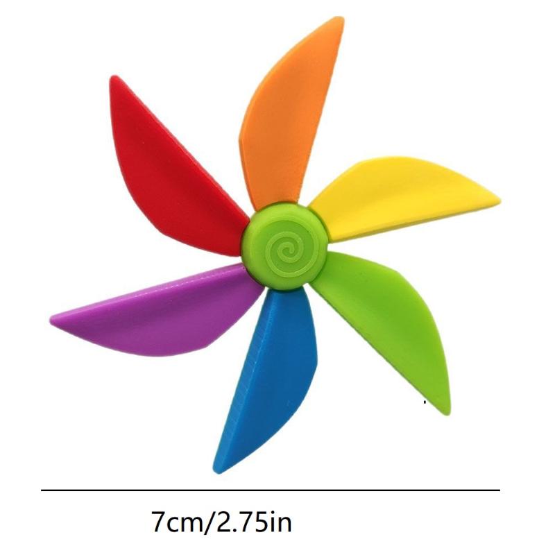 Colorful Rotating Windmill Silicone Straw Caps Removable Dust-proof Cover For Cup Fun Drink Enhancers Accessories