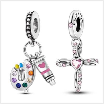 Halloween Neue in Charms Plata de ley S925 tiere kitty & schuhe herz charme Fit S925 Armband perlen für schmuck machen