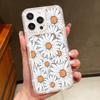Diamond Frame Clear Anti-Fall Phone Case For iPhone 16E 16 Pro 15 Pro Max 14 13 12 11 Floral Print Soft Silicone Shockproof Bumper Cover