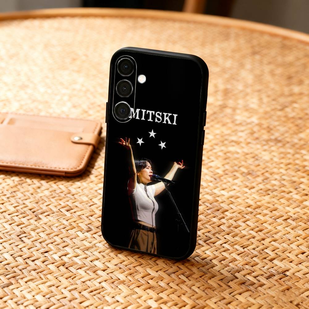 Singer M-Mitski N-Nobody Phone Case For Samsung  A73,72,71,A52,51,40,41,A22,A32,31,A13, Soft Black Shell