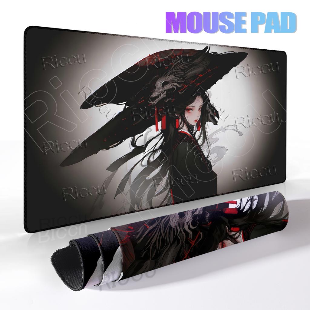Mousepads Anime Girl Style Aesthetics Mouse Pad Cool Girl PC Offices Tablepads Large Gaming Keyboard Non-slip Desk Table Mats