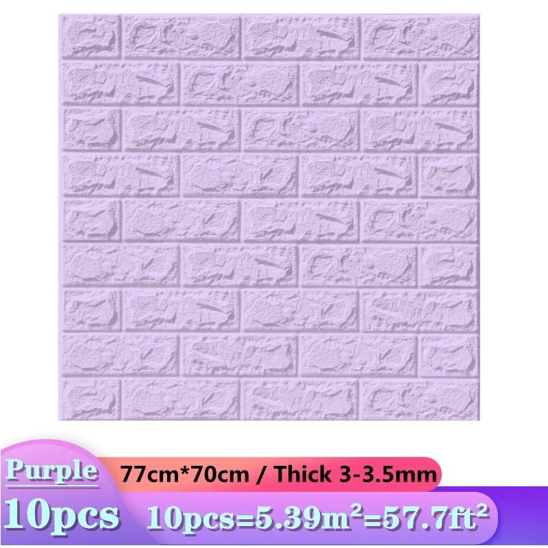 

3D Wall Decals Imitation Brick Water-Repellent Self Adhesive Panels Home Ornament Wallpaper For Living Room Muraux
