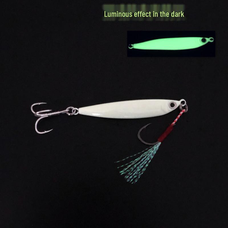 S-Shaped Glow Imitation Fish Spinner: Freshwater Long-Cast Metal Mackerel/Mandarin Bait