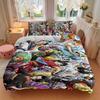 One Piece Adventure Printed 3pcs Bedding Set Soft Microfiber 1 Duvet Cover And 2 Pillowcases Home Bedroom Decor Xmas Gift K1779