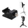 Hot Shoe Flash Bracket Stand Mount Adapter Trigger Holder Camera Accessories New  Black