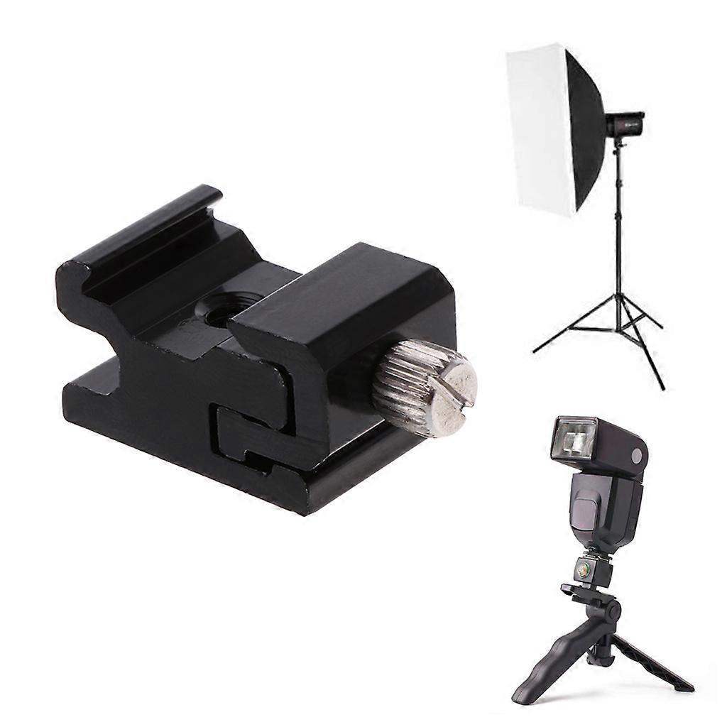 Hot Shoe Flash Bracket Stand Mount Adapter Trigger Holder Camera Accessories New  Black