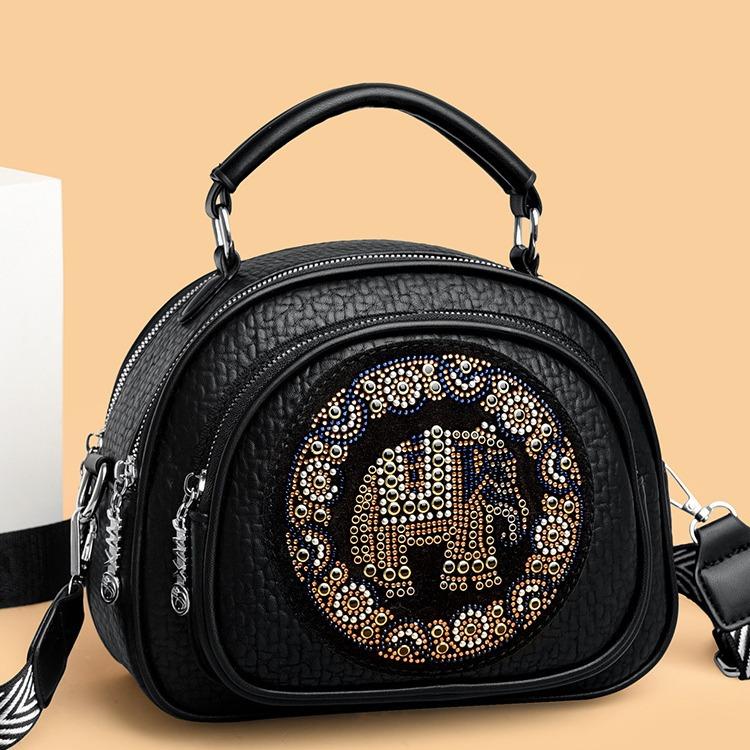 New Rivet Elephant Pattern Bag High-end Niche Mother Bag Fashionable Versatile Change Mobile Phone Bag Crossbody