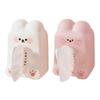 Elegant Rabbit Inspired Napkin Holder Suitable For Office Desk Or Bedside Table Household Paper Towel Container