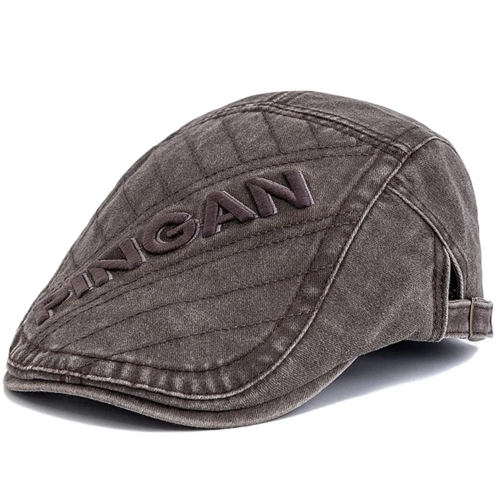 Nový styl Unisex Vintage Prané Baretky Klobouk Vyšívané Kovbojské Klobouky Pro Muže Ženy Retro Plochá Čepice Venkovní Neformální Streetwear Čepice
