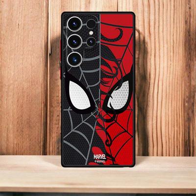 Custodia Marvel Spider-Man per Samsung Galaxy S25 S23 Ultra S24 FE S22 Plus S20 S21 S10 Note 20 10 Cover Posteriore in TPU Opaca