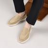 Fashion New Men's Anti-Slip Loafers Lightweight Walking Shoes Cow Suede Leather Comfortable Slip-On Casual Shoes for Men Outdoor Travel